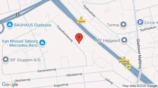 Erhvervslokaler til leje i Søborg - kort over placeringen