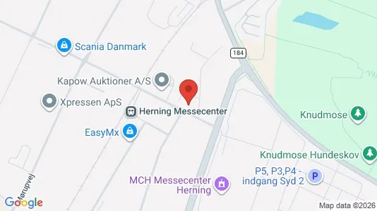 Erhvervslokaler til leje i Herning - kort over placeringen