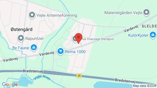 Erhvervslokaler til leje i Vejle Centrum - kort over placeringen