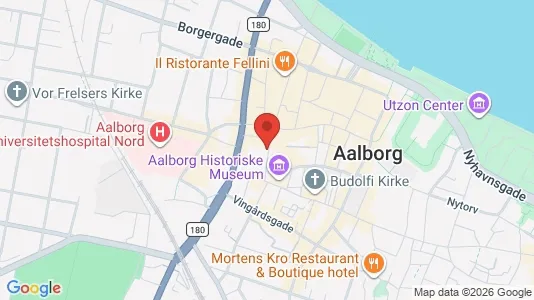 Erhvervslokaler til leje i Aalborg Centrum - kort over placeringen