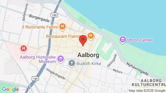 Erhvervslokaler til leje i Aalborg Centrum - kort over placeringen