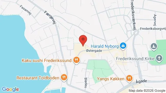 Erhvervslokaler til leje i Frederikssund - kort over placeringen