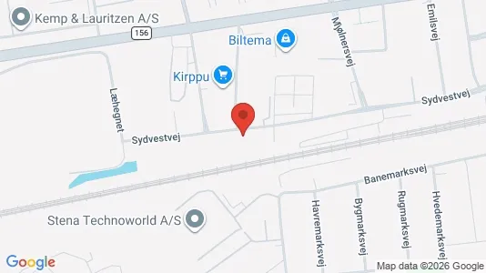Erhvervslokaler til leje i Glostrup - kort over placeringen