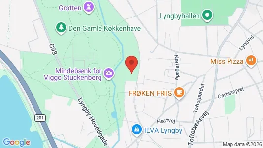 Erhvervslokaler til leje i Kongens Lyngby - kort over placeringen