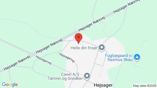 Erhvervslokaler til leje i Haderslev - kort over placeringen