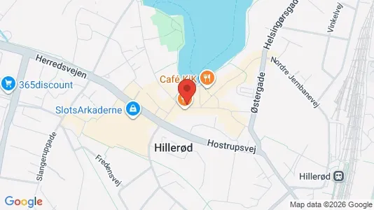 Erhvervslokaler til leje i Hillerød - kort over placeringen