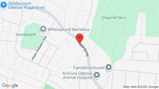 Erhvervslokaler til leje i Odense NV - kort over placeringen