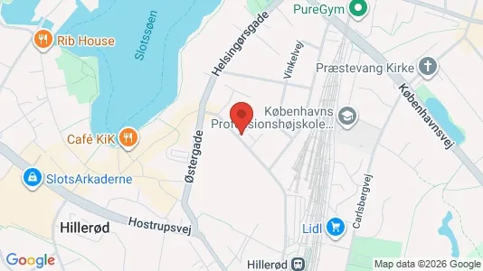 Erhvervslokaler til leje i Hillerød - Foto fra Google Street View