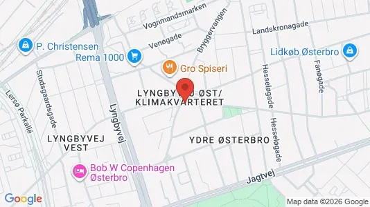 Erhvervslokaler til leje i Østerbro - Foto fra Google Street View