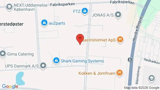 Erhvervslokaler til leje i Glostrup - kort over placeringen