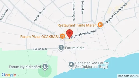 Erhvervslokaler til leje i Farum - kort over placeringen