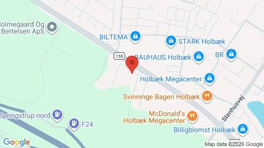 Erhvervslokaler til leje i Holbæk - Foto fra Google Street View