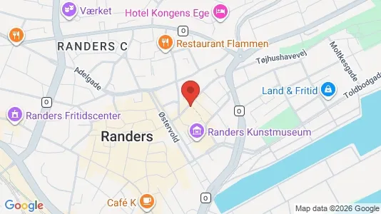 Erhvervslokaler til leje i Randers C - kort over placeringen