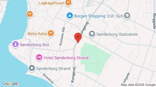 Erhvervslokaler til leje i Sønderborg - kort over placeringen