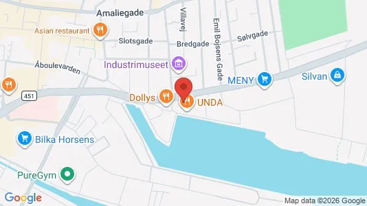 Erhvervslokaler til leje i Horsens - kort over placeringen