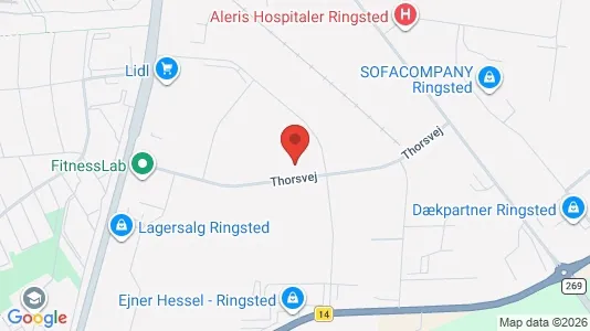 Erhvervslokaler til leje i Ringsted - Foto fra Google Street View