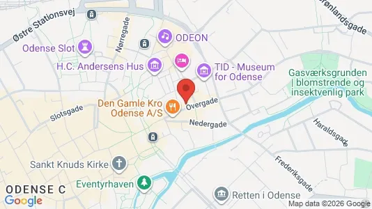 Erhvervslokaler til leje i Odense C - kort over placeringen