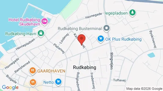 Erhvervslokaler til leje i Rudkøbing - Foto fra Google Street View