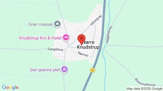 Erhvervslokaler til leje i Kjellerup - kort over placeringen