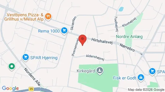 Erhvervslokaler til leje i Hjørring - Foto fra Google Street View