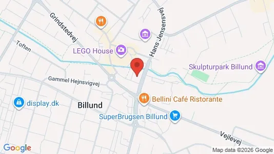 Erhvervslokaler til leje i Billund - Foto fra Google Street View