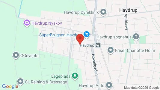 Erhvervslokaler til leje i Havdrup - Foto fra Google Street View