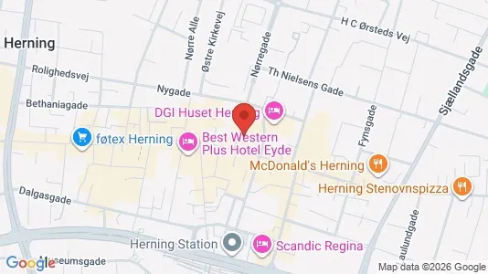 Erhvervslokaler til leje i Herning - Foto fra Google Street View