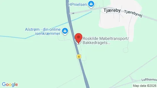Erhvervslokaler til leje i Roskilde - kort over placeringen