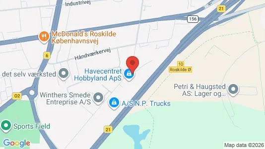 Erhvervslokaler til leje i Roskilde - Foto fra Google Street View