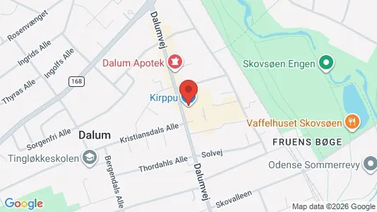 Erhvervslokaler til leje i Odense SV - kort over placeringen