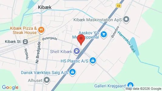 Erhvervslokaler til leje i Kibæk - Foto fra Google Street View