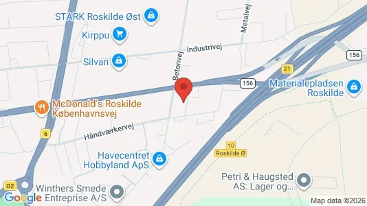 Erhvervslokaler til leje i Roskilde - Foto fra Google Street View