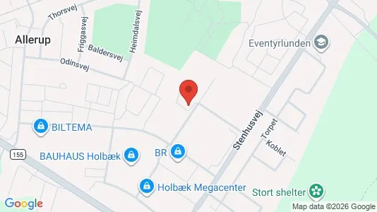 Erhvervslokaler til leje i Holbæk - Foto fra Google Street View