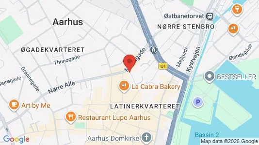 Erhvervslokaler til leje i Århus C - Foto fra Google Street View