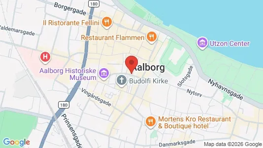 Erhvervslokaler til leje i Aalborg Centrum - kort over placeringen