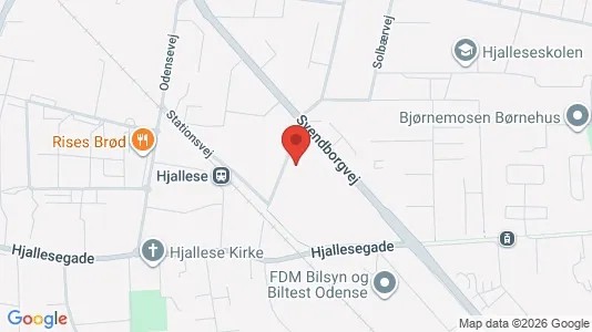 Erhvervslokaler til leje i Odense S - kort over placeringen