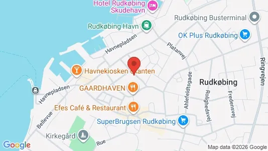 Erhvervslokaler til leje i Rudkøbing - Foto fra Google Street View