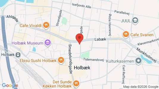 Erhvervslokaler til leje i Holbæk - Foto fra Google Street View
