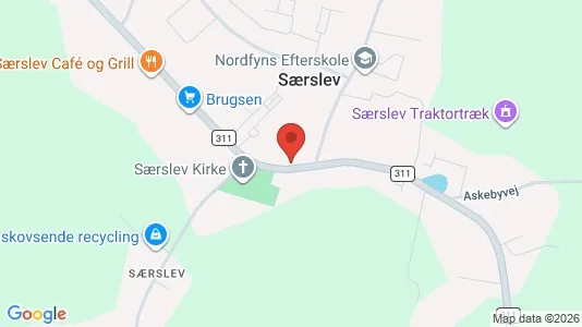 Erhvervslokaler til leje i Søndersø - Foto fra Google Street View