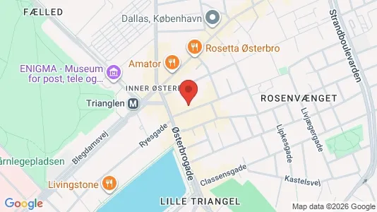 Erhvervslokaler til leje i Østerbro - Foto fra Google Street View