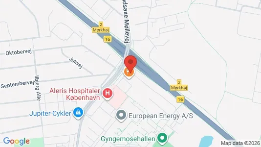 Erhvervslokaler til leje i Søborg - kort over placeringen
