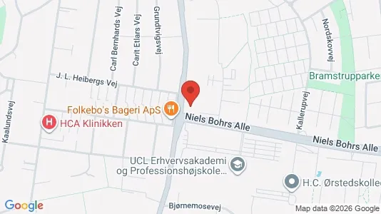 Erhvervslokaler til leje i Odense M - kort over placeringen