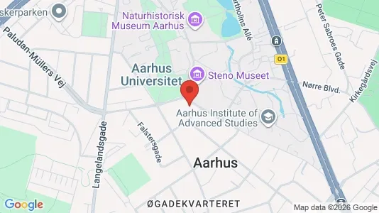 Erhvervslokaler til leje i Århus C - kort over placeringen