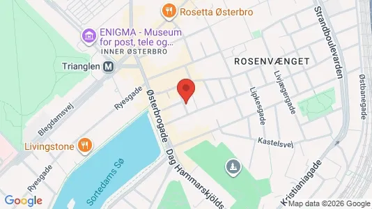 Erhvervslokaler til leje i Østerbro - Foto fra Google Street View