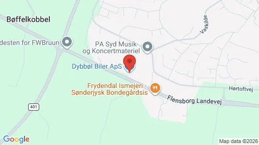 Erhvervslokaler til leje i Sønderborg - kort over placeringen