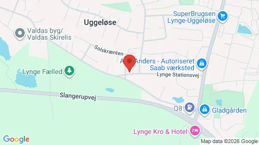 Erhvervslokaler til leje i Lynge - kort over placeringen