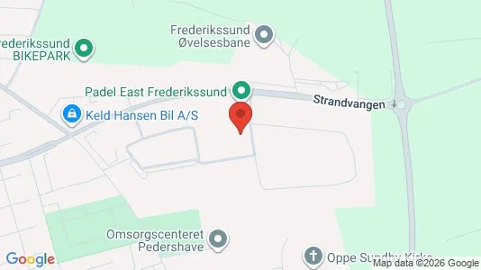 Erhvervslokaler til leje i Frederikssund - kort over placeringen