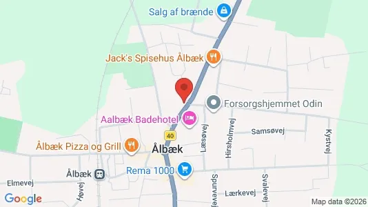 Erhvervslokaler til leje i Ålbæk - Foto fra Google Street View