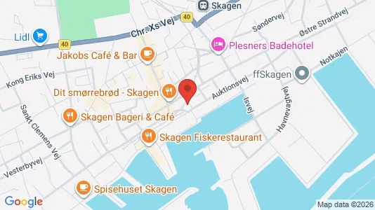 Erhvervslokaler til leje i Skagen - Foto fra Google Street View