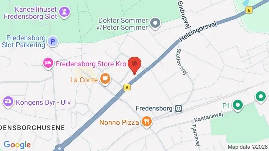 Erhvervslokaler til leje i Fredensborg - kort over placeringen
